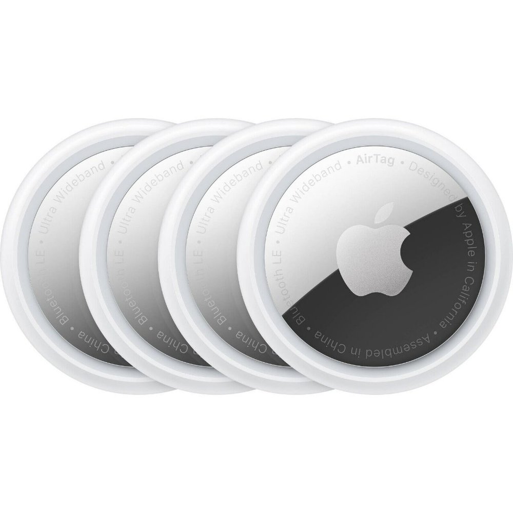 COPY - New Genuine Apple AirTag Bluetooth Tracker 4 Pack - Silver (MX542AM/A) N…
